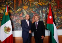 Encuentro entre el Canciller de México y el Presidente del Senado de Jordania
