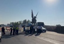 Caos vial en la México-Pachuca por bloqueo de manifestantes