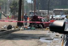 Fatal choque en Calzada Ignacio Zaragoza deja dos muertos