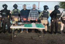 Capturan a dos hombres con armas y drogas en Culiacán