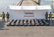 Marina decomisa 1.5 toneladas de cocaína y arresta a cinco en Chiapas