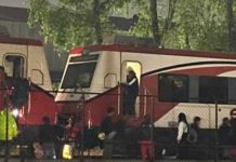 Colapso de barda del Tren Suburbano en Tlalnepantla por intensas lluvias