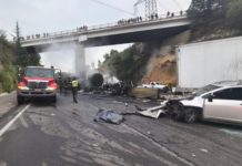 Accidente provoca cierre en la carretera Chamapa-Lechería