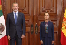 Felipe VI se reúne con Claudia Sheinbaum en Palacio Nacional