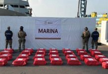 Incautación de 1.2 toneladas de cocaína en Chiapas
